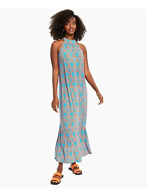 #ad #ad BAR III DRESSES Womens Aqua Jersey knit Hook and eye Closure Maxi Dress XS $8.99