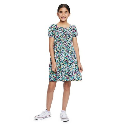 #ad Gap Girls Short Sleeve Dress Size S 6 6X Floral $12.57