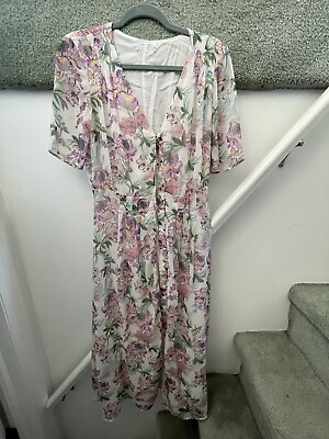 Summer Floral Maxi Dress S $18.00