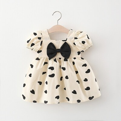 #ad Newborn Baby Girls Summer Fashion Dress Princess Wedding Party Dress Beach Skirt $17.09