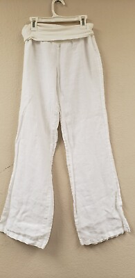 Jolie Pants Womens Small White Y2K Linen Casual LOWrise Made USA Summer Juniors $20.00