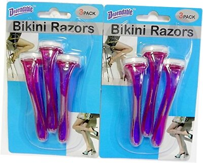 #ad 2 Packs of Bikini Razors Total 6 Pieces Ideal For a Brazillian Shave $14.16