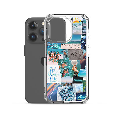 #ad Vibrant Blue Beach Collage iPhone Case Cute amp; Stylish $25.00