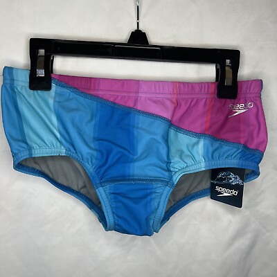#ad Men’s Speedo Bikini Swim Brief Endurance 004 Blue Size 28 Very Cute Suit $32.99