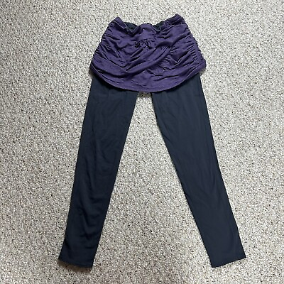 #ad Athleta Skirt With Full Length Leggings Women’s Small Purple Gray Pocket $22.72