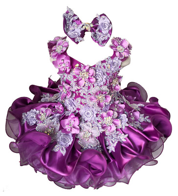 Jenniferwu Baby Short Ball Gowns Toddler Girls Pageant Cupcake Dresses $97.20