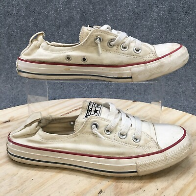 Converse Shoes Womens 9 All Star Shoreline Casual Sneakers 537084F White Fabric $31.99