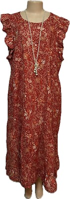 #ad #ad Womens plus long dress size 1x Spring floral prairie maxi sundress gorgeous deal $24.50