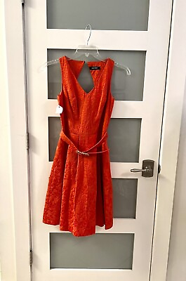#ad #ad Ellen Tracy red cocktail dress size 4 $25.00