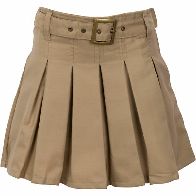 #ad Girls Belted Pleated Skort Uniform Skorts Size 4 20 $18.99