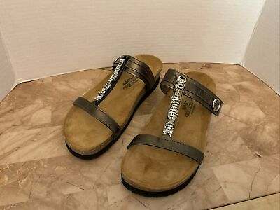 #ad Naot Malibu Women’s Sandals Gold Leather Size 8 $140.00