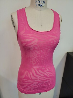 JUNIOR ANIMAL BURN OUT TANK TOP S M L XL TOPPY T CANDY PINK $7.99
