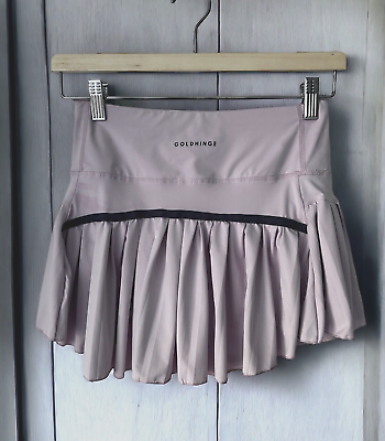 #ad Gold Hinge Pleated Tennis Skirt In Lilac Size 4 Excellent Condition $36.00