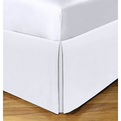 Tailored Bed Skirt 14quot; Drop White Queen 60 x 80 **NEW** $19.99