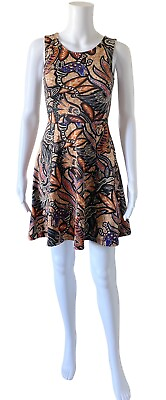 #ad Hamp;M Womens Size XS Sleeveless Tribal Print Fit Flare Mini Tank Sun Dress $17.59