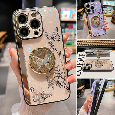 #ad Shockproof Ring Stand Case Bling Cute Cover For iPhone 15 Pro Max 14 13 12 11 XR $9.99