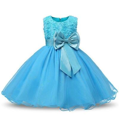 #ad Princess Flower Tutu Dress Wedding Birthday Party Kids Dresses For Girls Gift $33.66