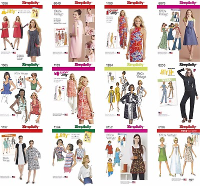 Simplicity Sewing Pattern Misses#x27; Retro 1960s 1970s Aprons Cover ups Coats Tops $11.95