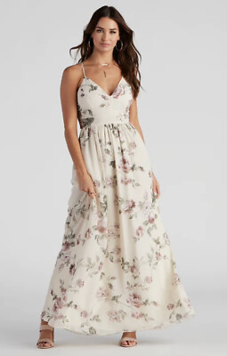 #ad floral maxi dress $30.00