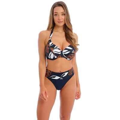 #ad #ad NEW Fantasie Lake Orta Fold Bikini Brief ONLY Large 14 Navy GBP 32.00