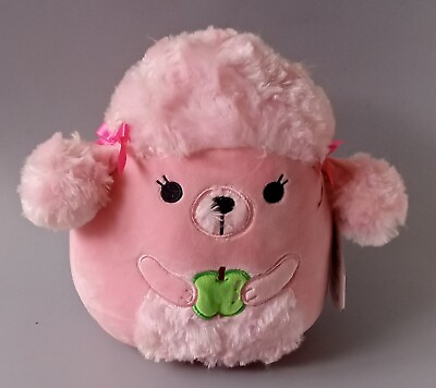 #ad Squishmallows Poodle Plush. Chloe. 9quot; Tall. With Tag. Holding Green Apple. $12.99