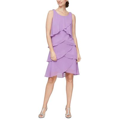 #ad SLNY Womens Chiffon Sleeveless Party Cocktail And Party Dress BHFO 6713 $15.99