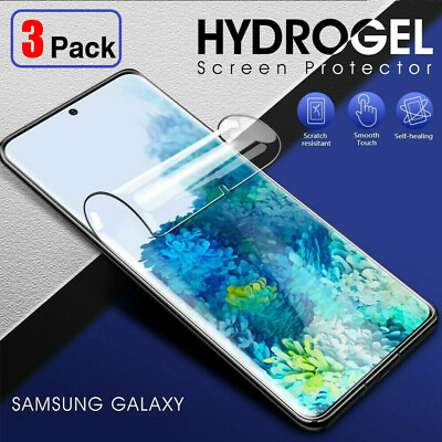 3 Pack HYDROGEL Screen Protector For Samsung Galaxy S22 S21 S10 S9 Plus Note 20 $3.69