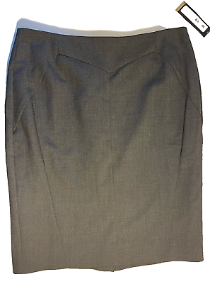 #ad Worthington Women#x27;s Admiral Gray Heather Pencil Skirt Sz 8 Lined NWT Office Wear $8.99