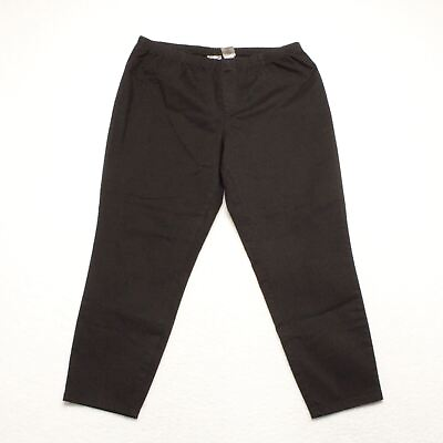 Just My Size Women#x27;s Petite Size 2X Black Pull On Elastic Waist Stretch Jeggings $13.91