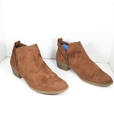#ad SO Women#x27;s Ankle Boots Booties Brown Size 7.5 $24.94