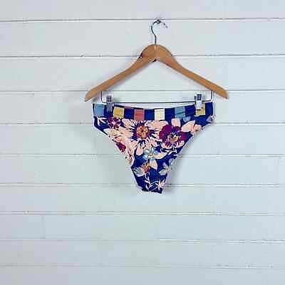 #ad Roxy Floral Reversible Bikini Bottoms L NWT $35.00