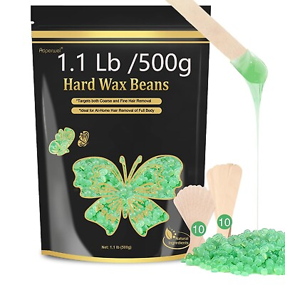 #ad 1.1Lbs Hard Wax Beads Hair Removal Kit Wax Beans Brazilian Bikini Wax Body Hair $10.29