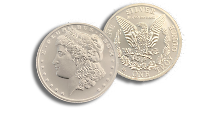 1 oz .999 Fine Silver Round Private Mint Morgan Dollar Inspired Round $31.74
