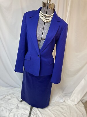 #ad Talbots Skirt Suit Size 14 NEW Three Piece Set Bonus Belt 34X38 Formal $417 $75.99