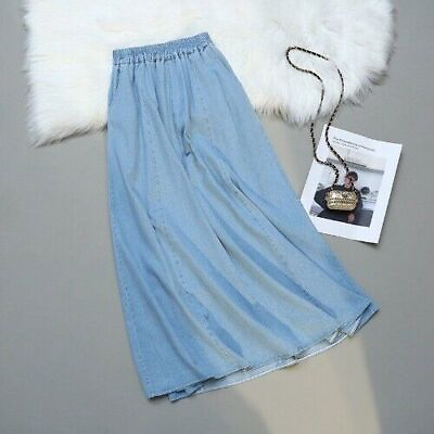 #ad #ad High Waist SummerSkirt Denim Skirts Elegant Faldas A line Umbrella JeansSkirt $40.04