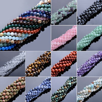 #ad #ad 15“ Natural 4 6 8mm Freeform Gemstone Beads For DIY Jewelry Making Strand $2.39