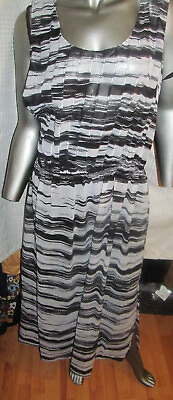 #ad CALVIN KLEIN Womens Sleeveless Print Maxi Dress Size 1X MSRP $139 $69.00