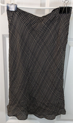 #ad DKNY Silk Pencil Skirt black checks size 6 $20.00