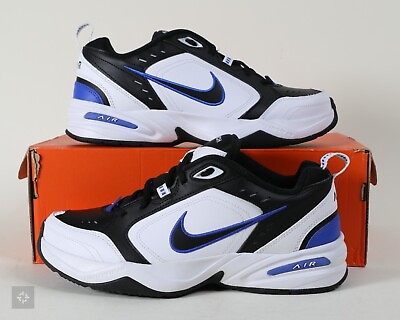 #ad NEW Nike Air Monarch IV White Black Blue Shoes 415445 002 Men#x27;s Size 6 13 D $62.99