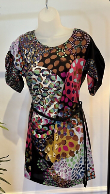 #ad Ali Ro Women#x27;s Colorful black Cocktail Dress Size: 6 $45.00