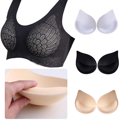 #ad Removable Bra Bikini Breast Sponge Push Up Pad Insert Enhancer Triangle Swimsuit $4.30
