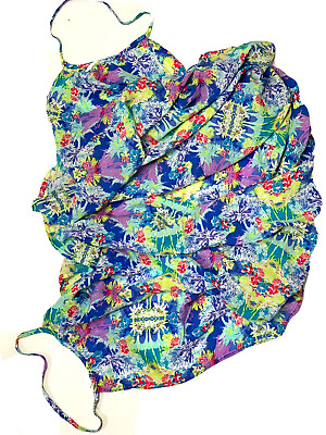 #ad #ad Victoria#x27;s Secret Swim Cover Up Wrap Dress Tropical Versatile XS $9.99