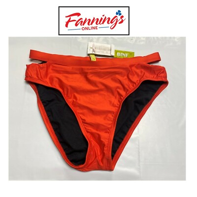 #ad Gianni Bini Slit Sides Red Bikini Bottoms E41 $13.95