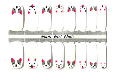 Cute Dogs Translucent Overlay Nail Polish Strips Nail Wraps Nail Stickers $4.99