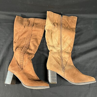 #ad Boots Women#x27;s Size 10M Tan Suede $19.99
