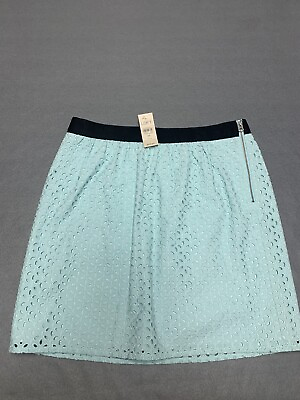 #ad Ann Taylor loft skirt women’s 8p green cotton NWT $21.00