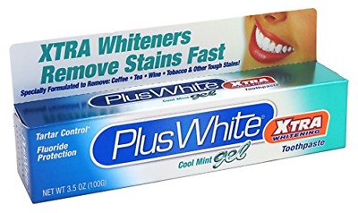 Plus White Xtra Whitening Cool Mint Gel Toothpaste 3.5 Ounce $13.42