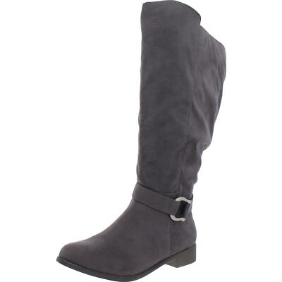 #ad Journee Collection Womens Gray Mid Calf Boots 7.5 Extra Wide E WW BHFO 0592 $13.99