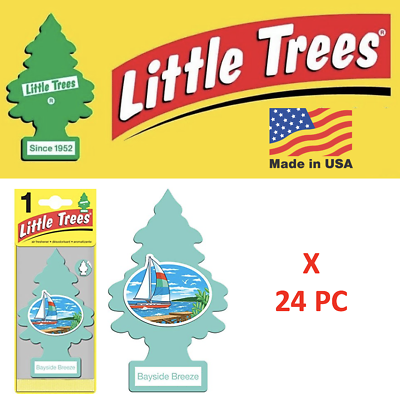 Little Trees Freshener 17121 Bayside Breeze MADE IN USA Pack of 24 $20.48