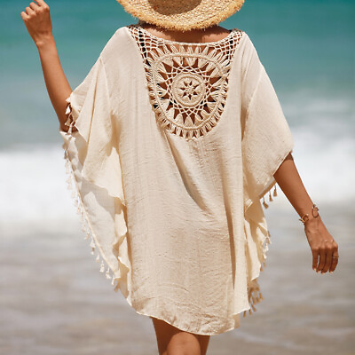 #ad Womens Summer Bikini Cover Up Sarong Beach Dress Swimwear Kaftan Beach Swimsuit❀ $14.39